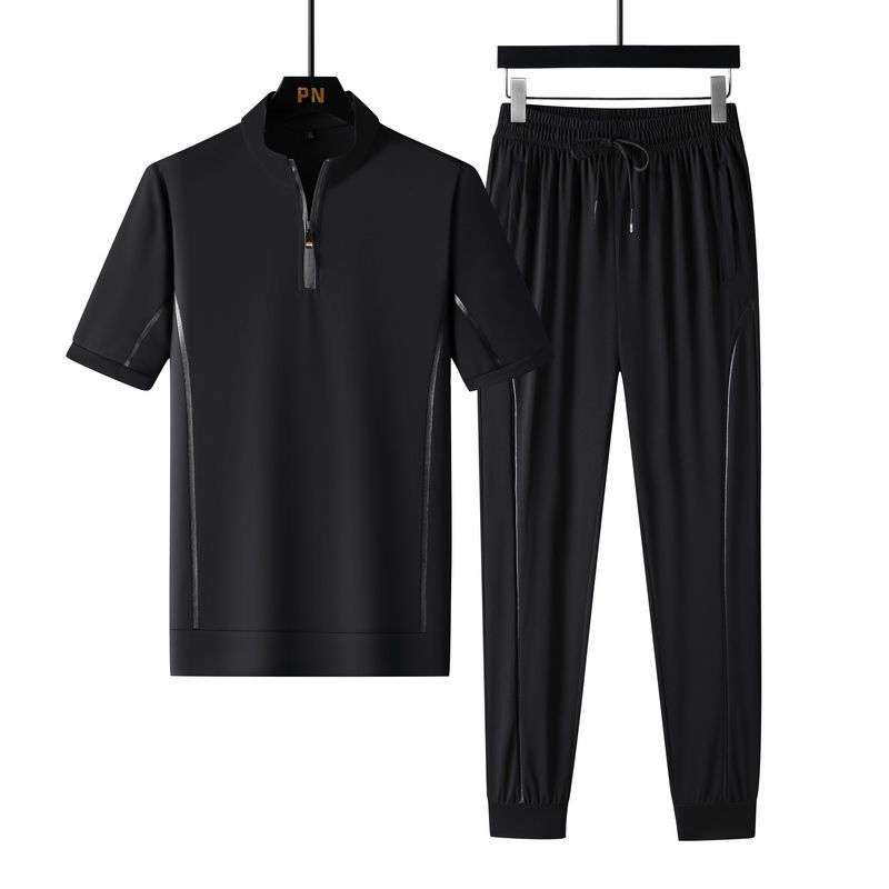 2-in-1 Quick-drying Sports Suit For Men_Black