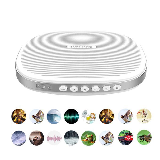 White Noise Sound Machine Sleep  Plays Soothing Sounds + Timers