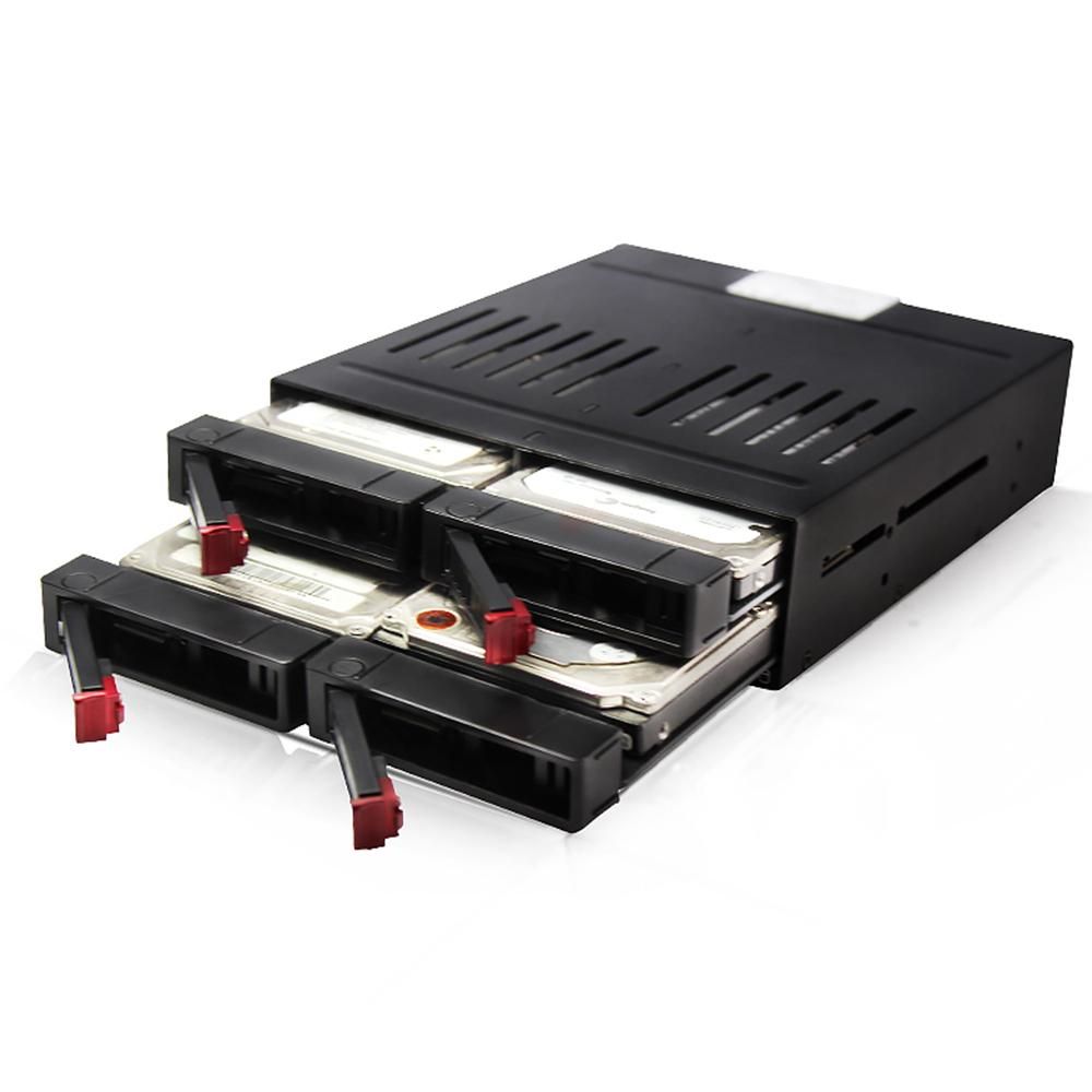 OImaster HE-2006 4-slot Internal Hard Disk Rack Support Four 2.5 inch SATA HDD/SSD Easy Installation Plug and Play