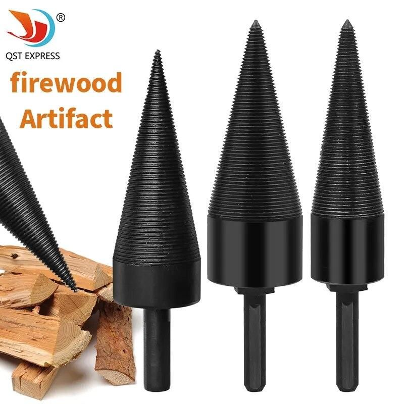 Weichai drill bit Chop wood Splitting tool Splitting cone Log Splitters Wood breaking machine Wood breaker Firewood chopper