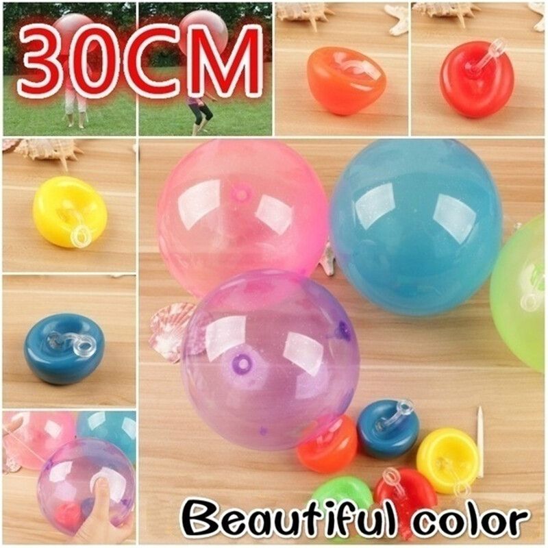 30cm/11.81in Wubble Bubble Ball Super Inflatable Antistress Ballon Outdoor Water Toys Yellow