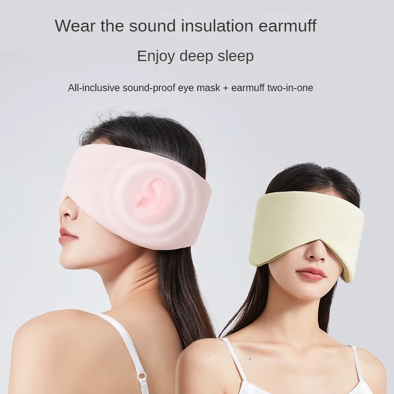 Warm and cool dual sensation, space capsule eye mask, dedicated for sleep, office travel nap, all inclusive noise reduction eye mask for shading