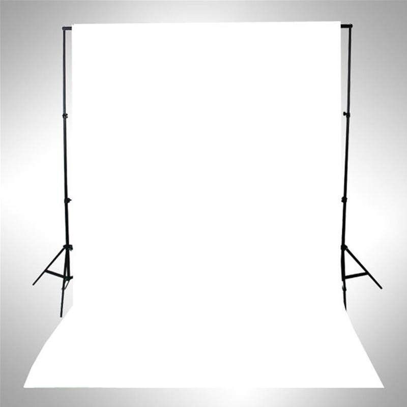 2m*1.5m Photography Backdrop Background Photo Stand Cotton Studio Photoprophy（10 Colors For Choice） White (white)