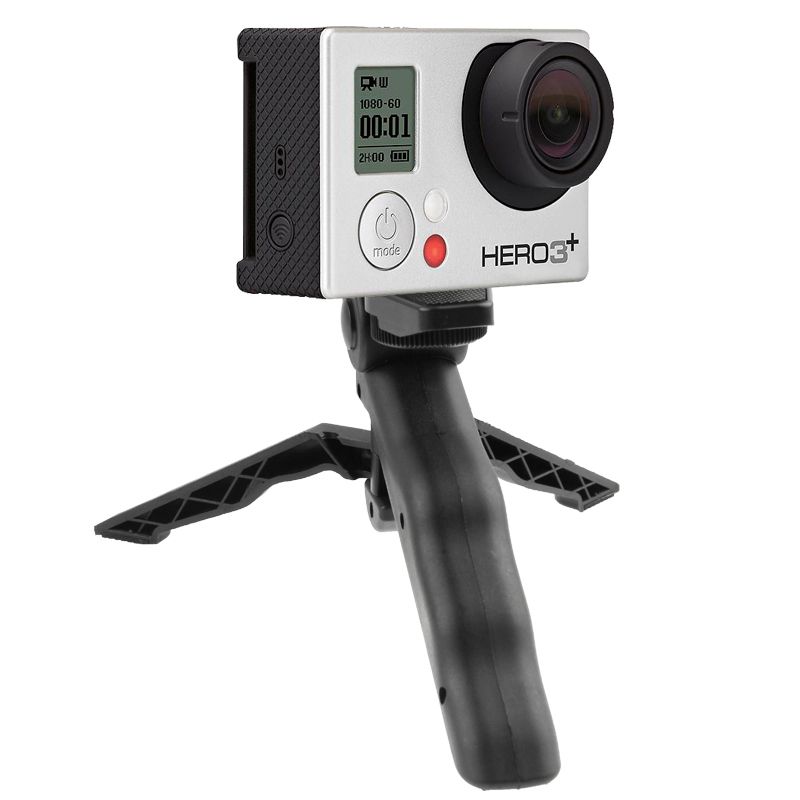 Portable Folding Desktop St& Rotation Tripod For GoPro(Black)