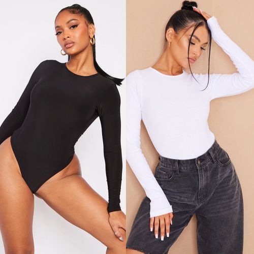 2in1 Long Sleeve Ladies Bodysuit