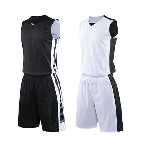 A B Wear Breathable Sleeveless Sports Suit Vest Shorts Men Basketball Jerseys Set Uniform