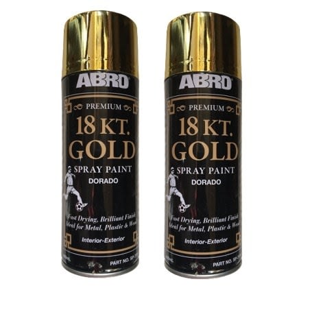 Aerosol Spray Paint 18kt Gold X 2pcs - 400ml