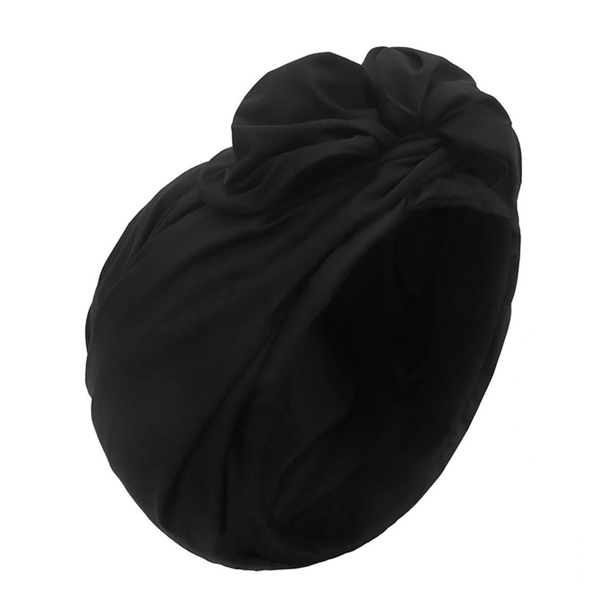 Ladies Headscarf Retro Style Womens Headwrap Soft for Short Black