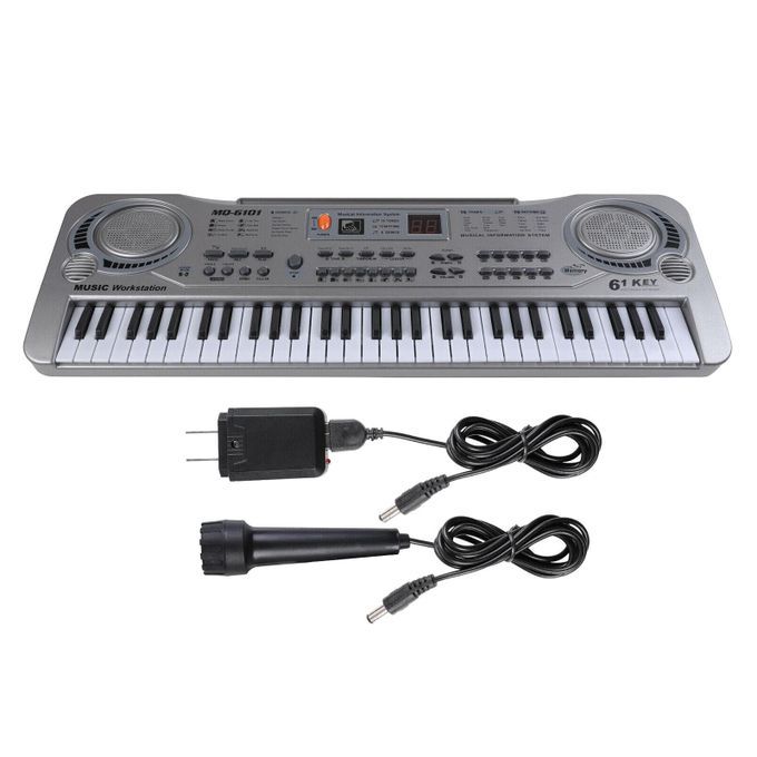 61 Keys Piano Keyboard Digital Electronic Organ With Microphone Kids