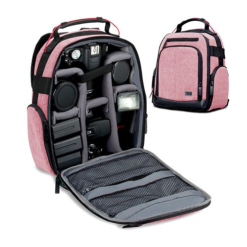 Portable Camera Backpack For DSLR (Pink)