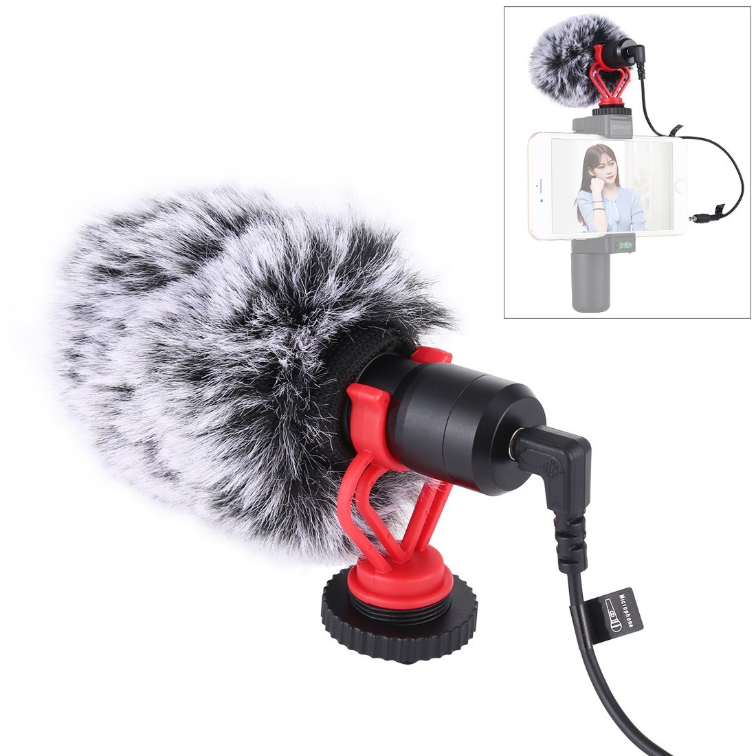 PULUZ Professional Interview Condenser Video Shotgun Microphone With 3.5mm Audio Cable For DSLR & DV Camcorder