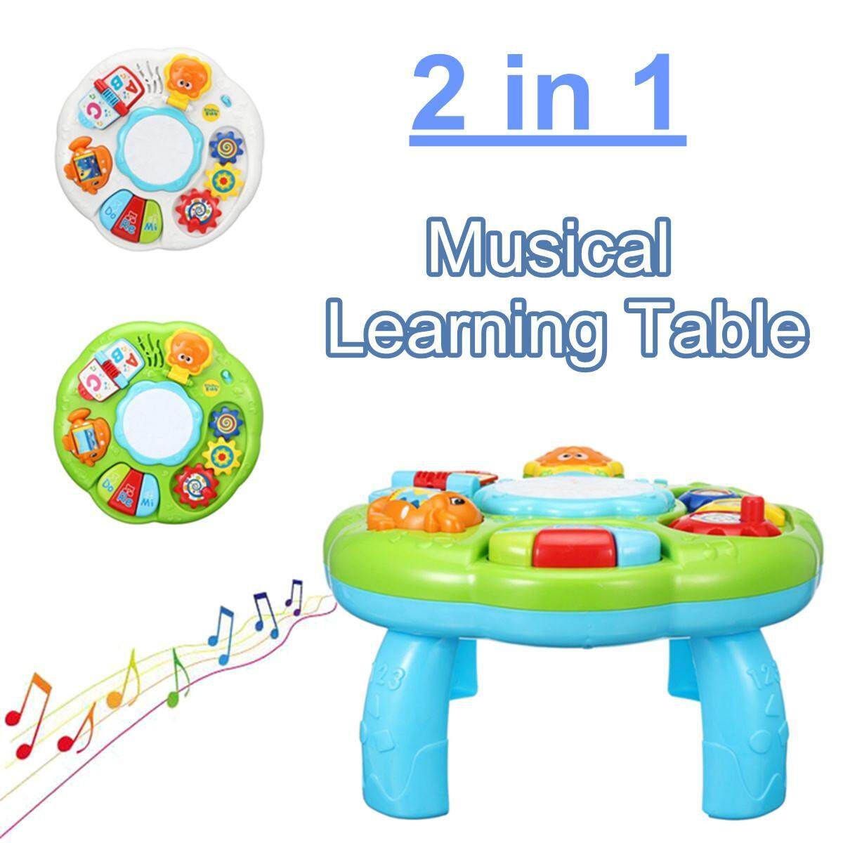 Educational Toys Piano Pat Musical Baby Activity Learning Table Game Toddler Toy #White White