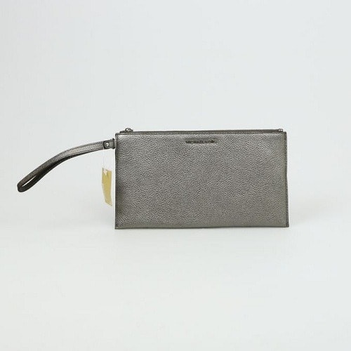 Michael Kors Bag - Wristlet Large Zip Clutch Gunmetal