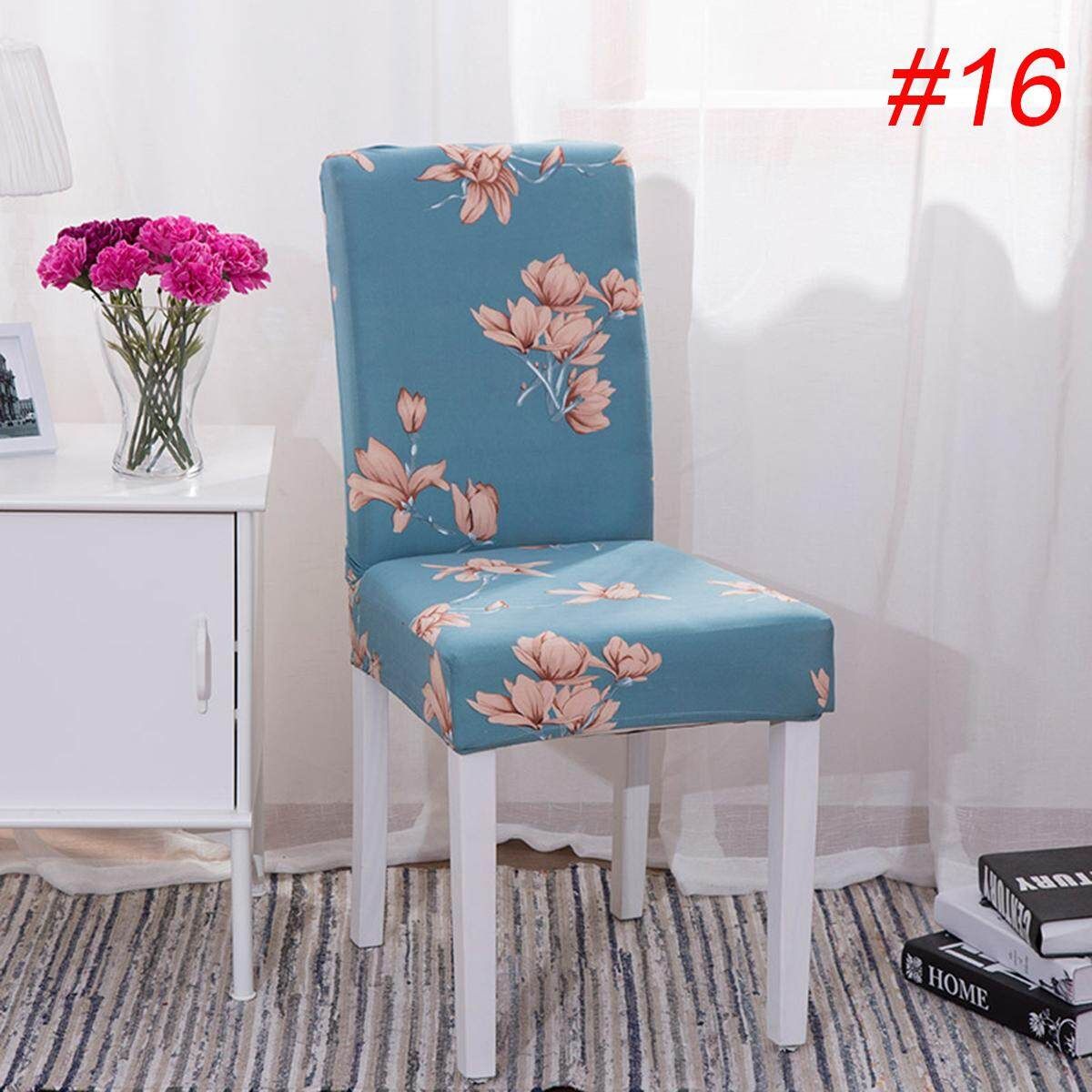 Flower Removable Chair Cover Stretch Elastic For Restaurant Wedding Banquet Hotel (#16) Waiting For The Flowers To Bloom