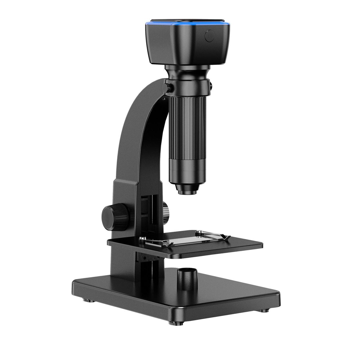 2000x Magnification Dual Lenses Intelligent Digital Microscope Portable USB Rechargeable 5.0M Pixels High Clear PC & WI-FI-Connection Dual Light Source Magnifier Supports Photographing & Video Recording for Biological Studies