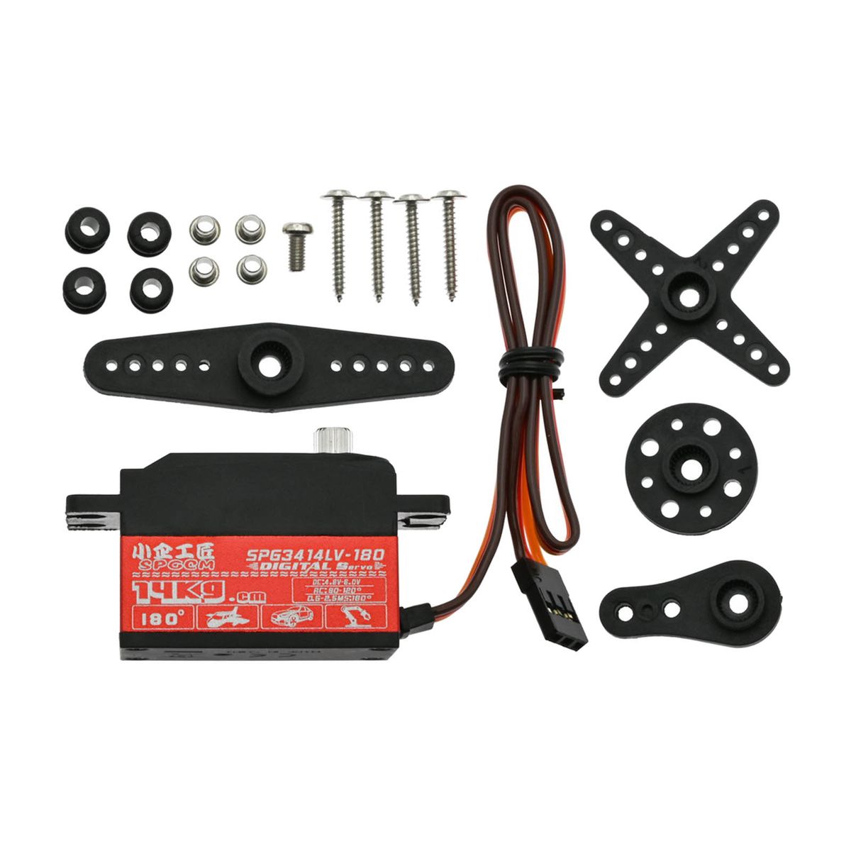 14KG Digital Servo Full Metal Gear,High Torque Servo Motor For RC