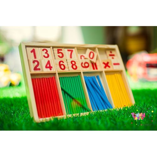 Preschool Teaching Tool Math Number Counting Sticks Educational Toys