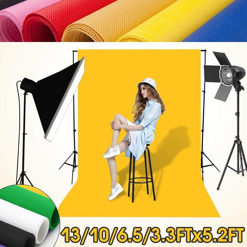 4m*1.5m Photography Screen Cotton Muslin Studio Photo Backdrop Background Stand Yellow