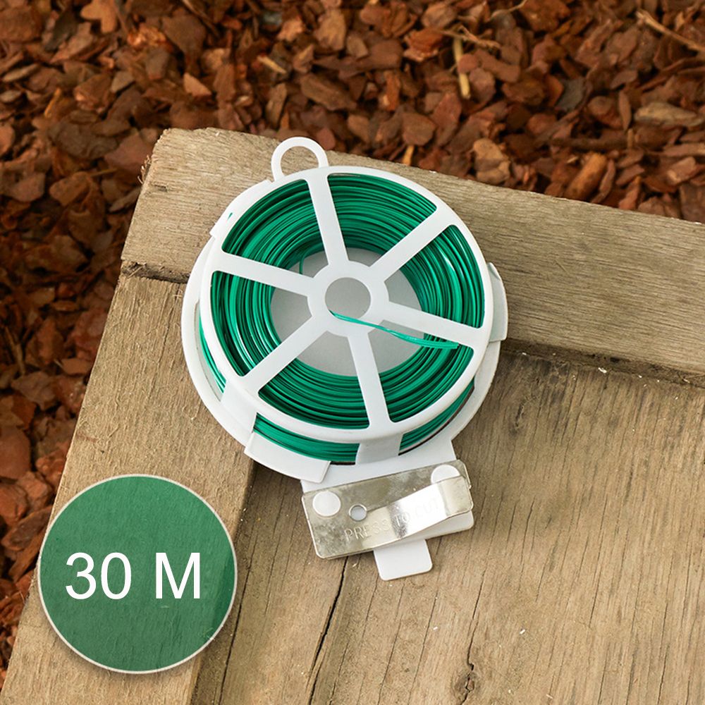 20/30/50/100cm Reusable Plant Twist Tie With Cutter Plant Support Garden Cable Tie Shrubs-30m