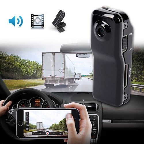 MD80 Mini Camcorder Support Net-Camera Mini DV Record Camera Support 8G TF Card 720*480 Vedio Lasting Recording Cam(Black)