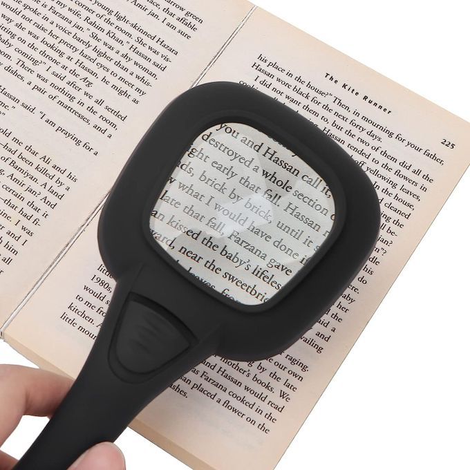 30X Portable Large Magnifier With 6 LED Light