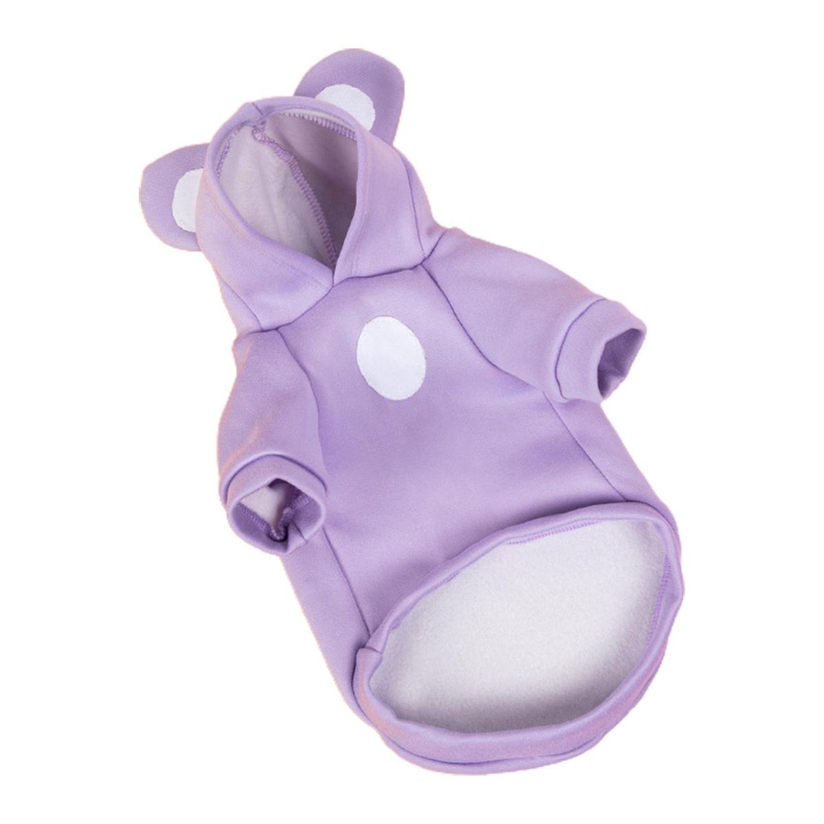 Dog Sweatshirt Bear Ear Cat Dog Hooded Two-legged Pullover Purple