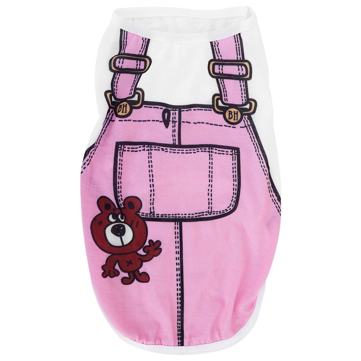 Puppy Dog Costume T-shirt Summer Round Neck Tops Tee Playsuit Dog Clothes Apparels XL Pink