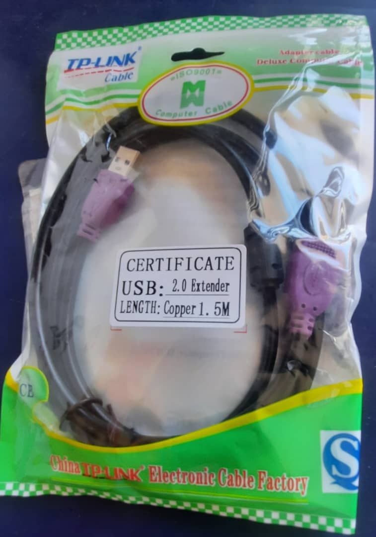 USB 2.0 Extension Cable Male To Female (USB Extender) 1.5m