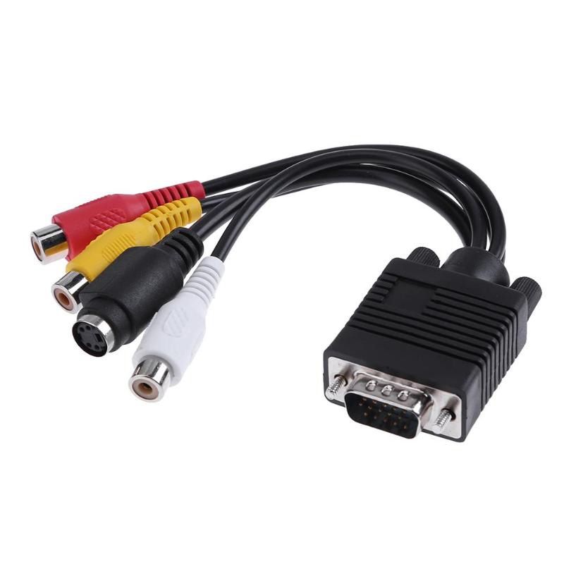 VGA To S-Video AV TV Converter Cable Adapter