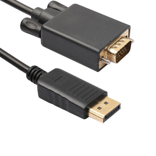 DP To VGA Cable DisplayPort Male To VGA Male Cable PC Laptop To Display TV