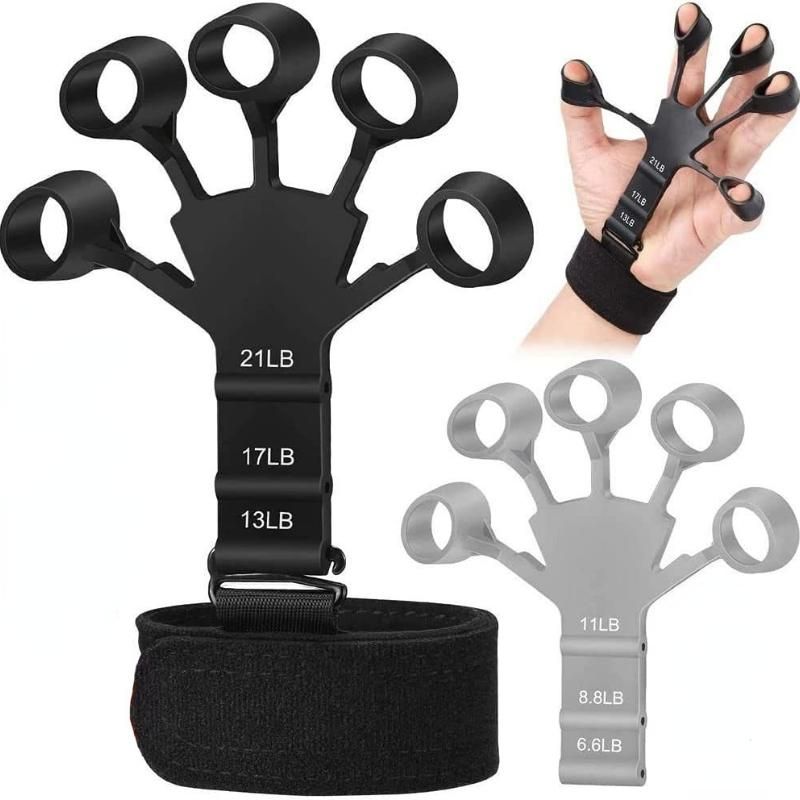 1pcs Silicone Gripster Grip Strengthener Finger Stretcher Hand Grip Trainer