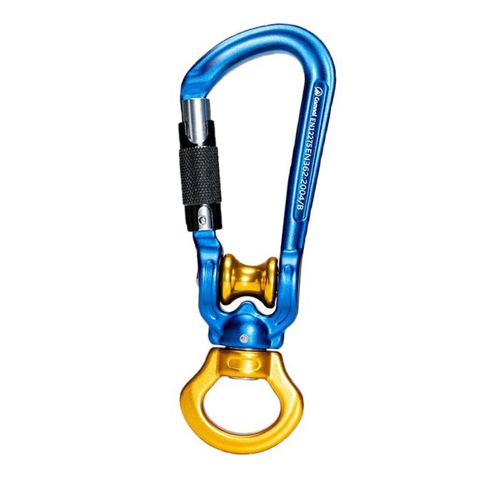 Aluminum Locking Pulley Triact-Lock Carabiner Heavy Duty Outdoor
