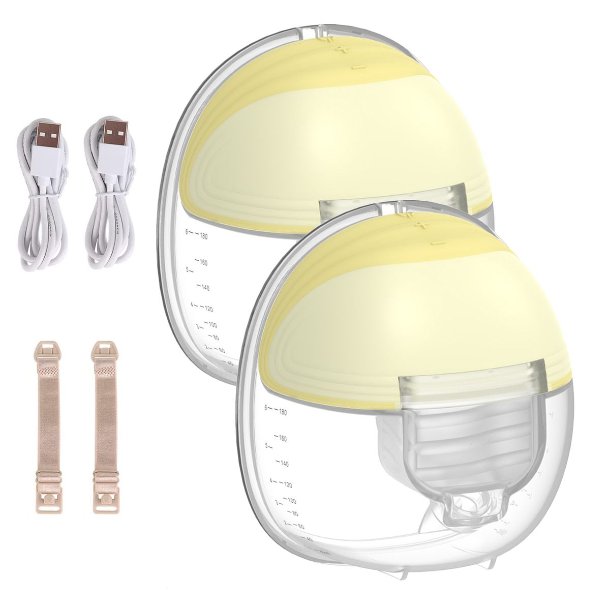 Invisible Wearable Electric Breast Pump,24mm Flange,180ml