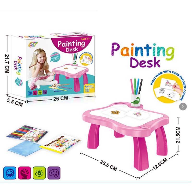 Drawing Projector Table For Kids Trace And Draw Projector Toy Child Smart Projector Sketcher Desk Learning Painting Machine Girl