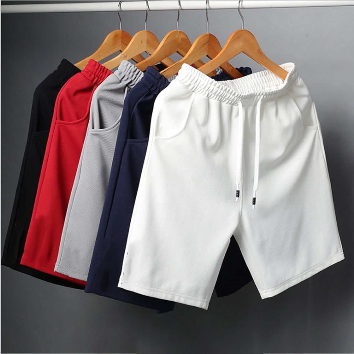 Five Pants Men's Summer Beach Pants Men's Casual Running Sports Shorts Men