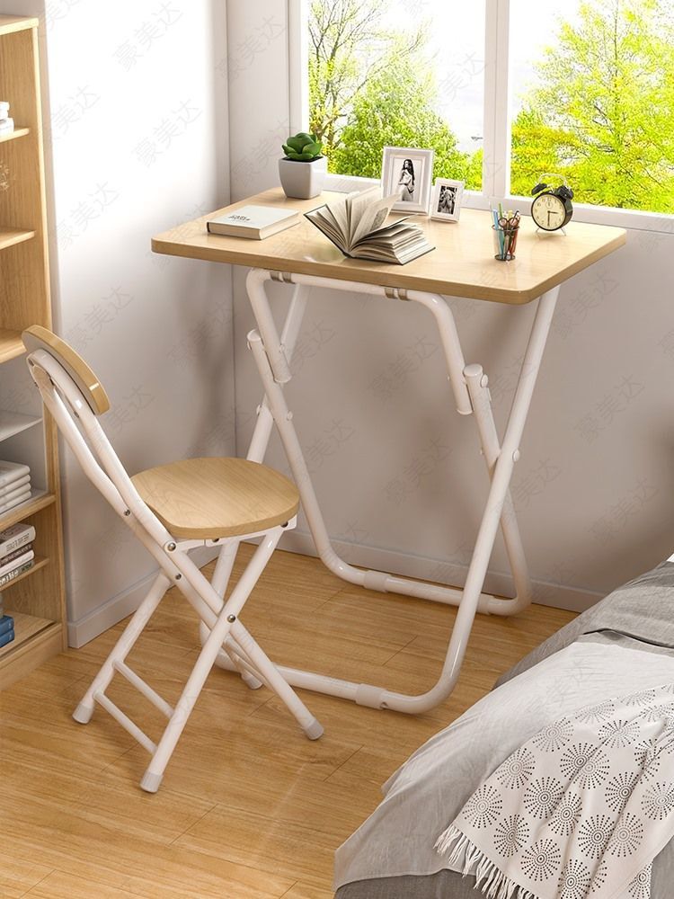 Foldable Wooden Laptop Table With Stand And Chair