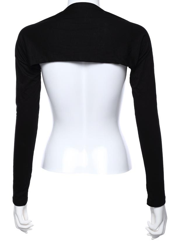 2022 Ladies Shawl With Shoulder Modal Long Sleeve Ultra Short Top Crop-Type 3