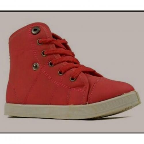 Baby Girls High Top Ankle Lace Up Boot