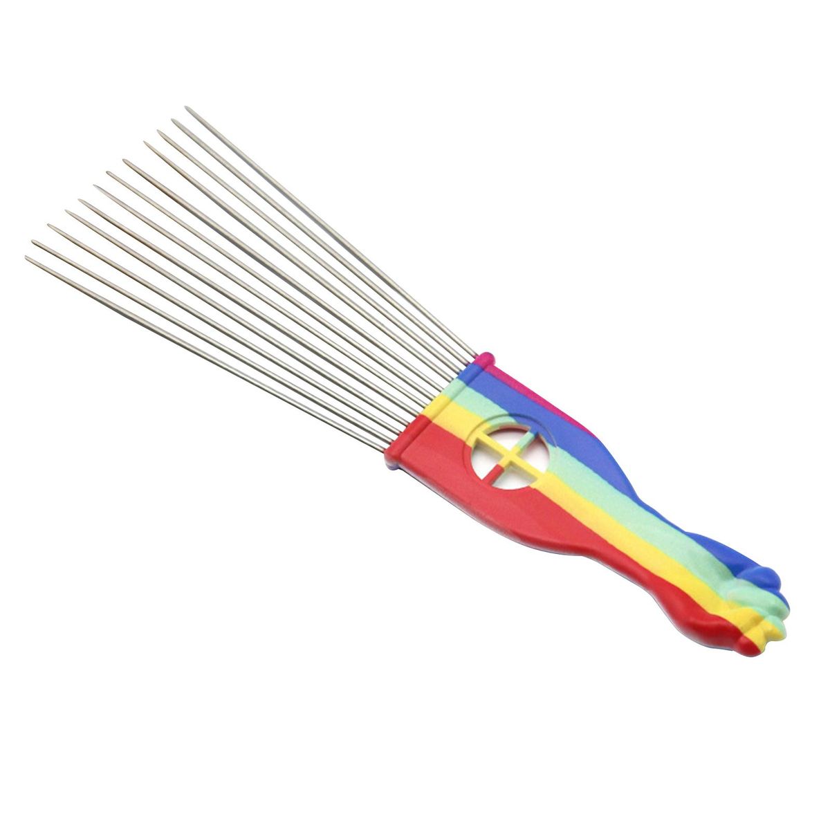 Barber Metal Afro Comb African American Pick Comb Hair Brush Hairdressing Styling Tool