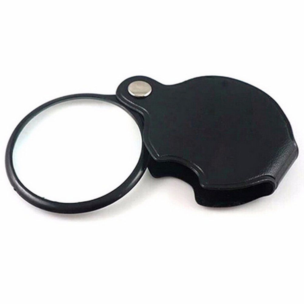 5X Small Foldable Design Binoculars Magnifier Glasses Magnifying Glass Black