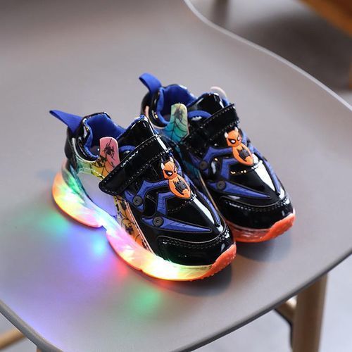 Children's Sneakers [Mesh Surface*Luminous*Spiderman]-Blue