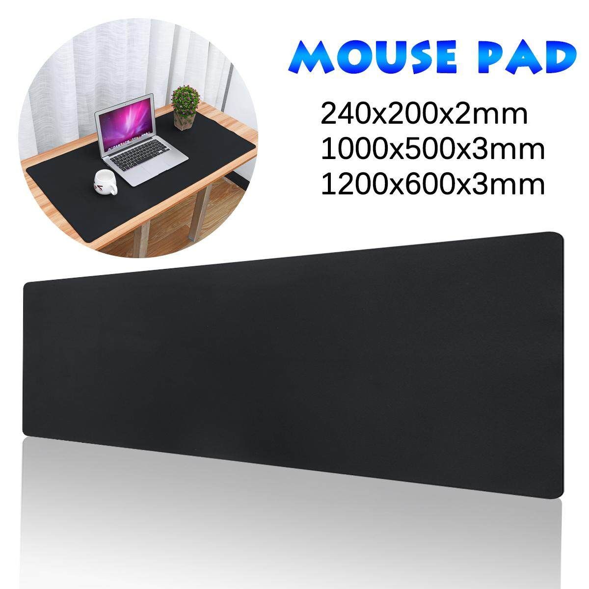 Black Anti-slip Mouse Pad Gaming Keyboard Mat For PC Laptop Tablet Computer Apricot
