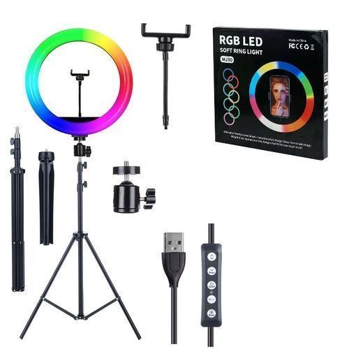 14 Inches RGB Ring Light That Uses Power Bank