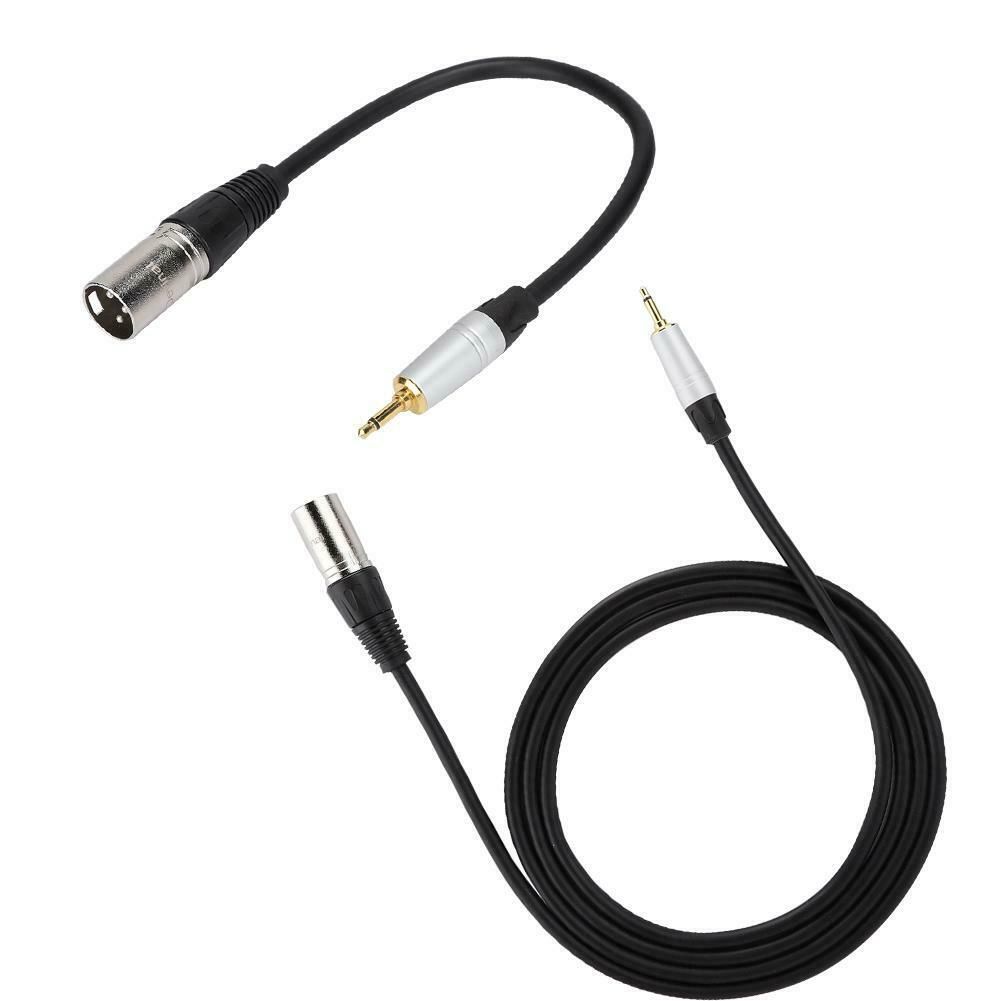 3.5mm Male To 3 Pin XLR Male Female Microphone Cable Audio Adapter Cord 3M