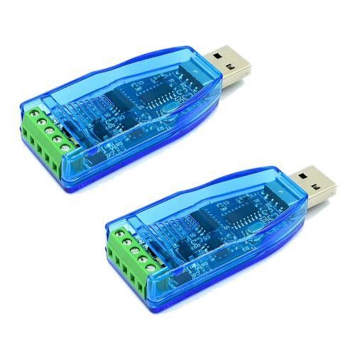 2Pcs USB To RS485 Converter Isolate Module