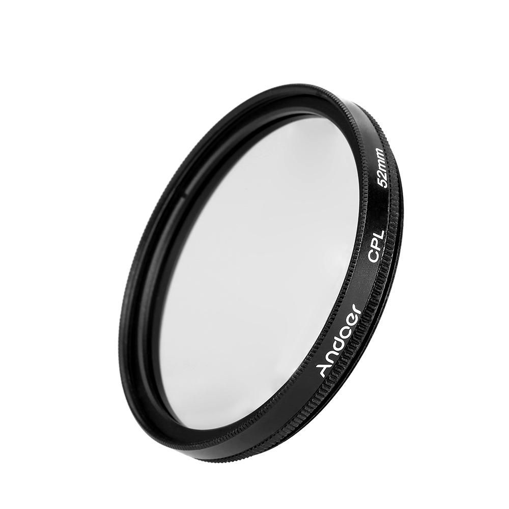 Andoer 52mm Digital Slim CPL Circular Polarizer Polarizing Glass Filter for Canon Nikon Sony DSLR Camera Lens