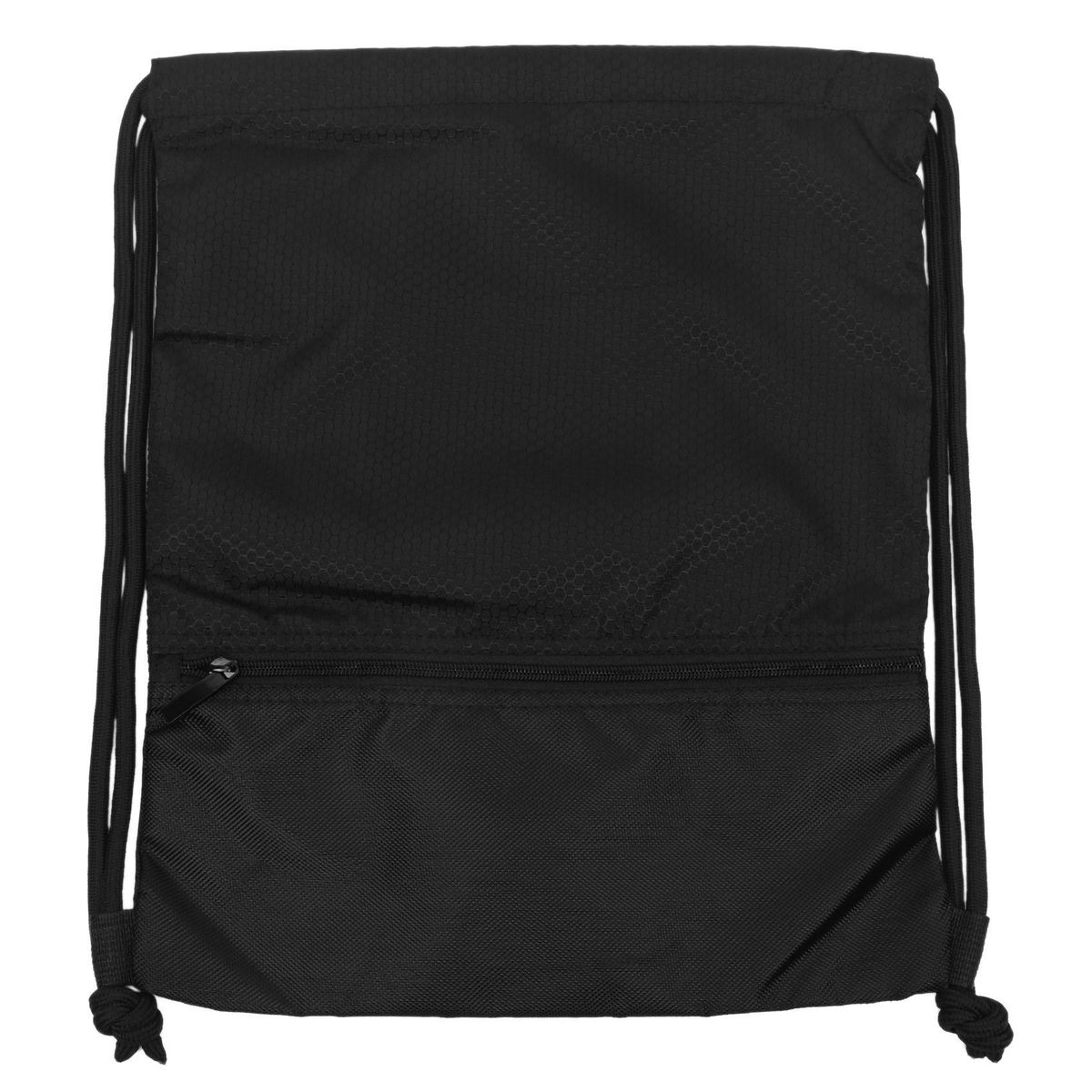 Outdoor Women Men Nylon Black Ultralight Backpack Football Basketball Bag String Drawstring Hunting Hiking Gym Sport Bags(Small)