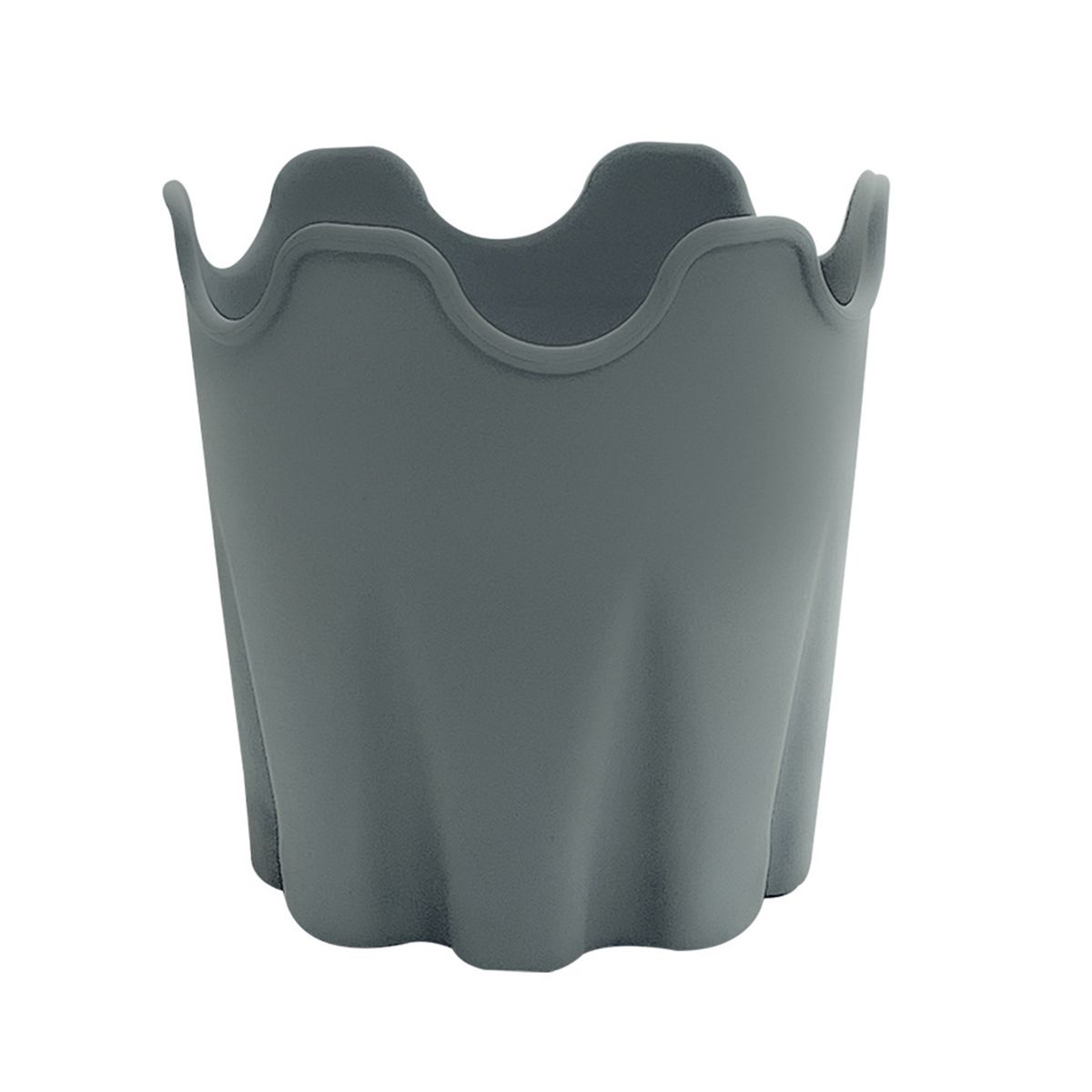 Flower Pot Outdoor Plants Silicone Flower Container Grey