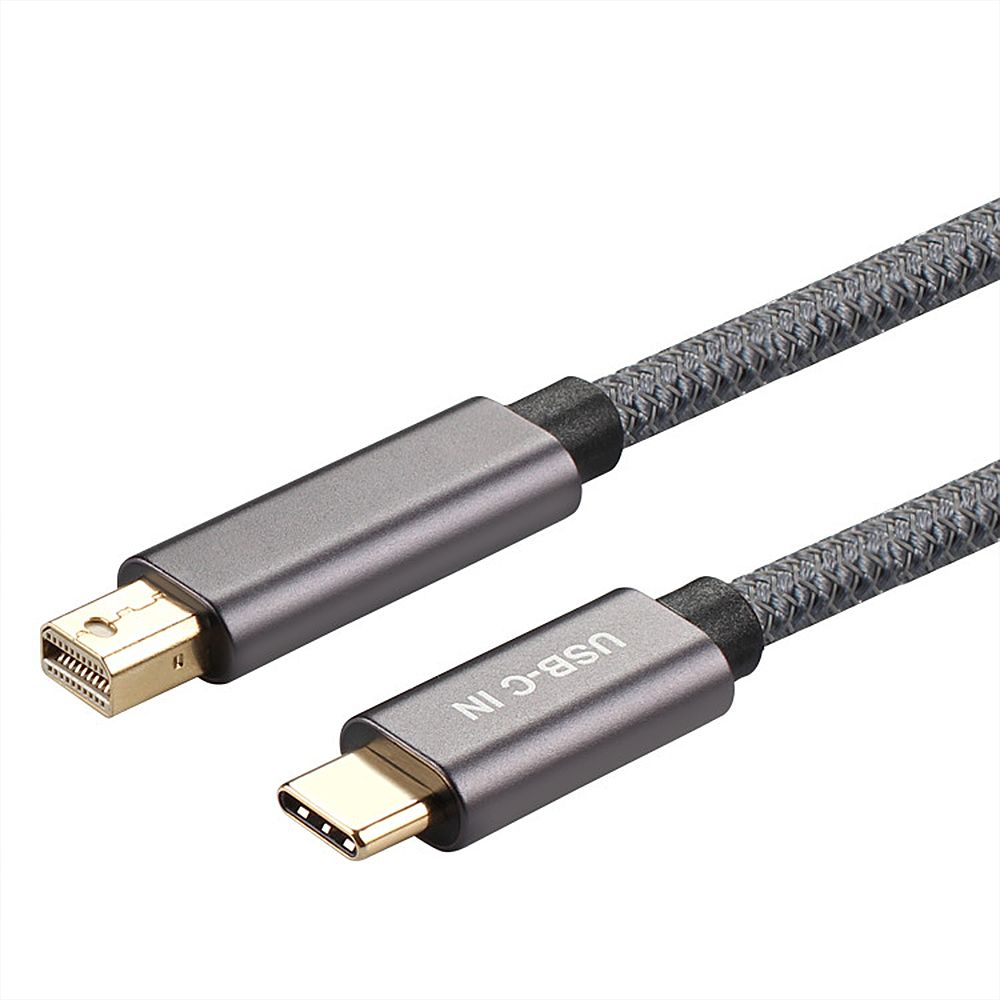 Type-C Male To Mini DP Male Cable 4K@60Hz USB-C To Mini DP