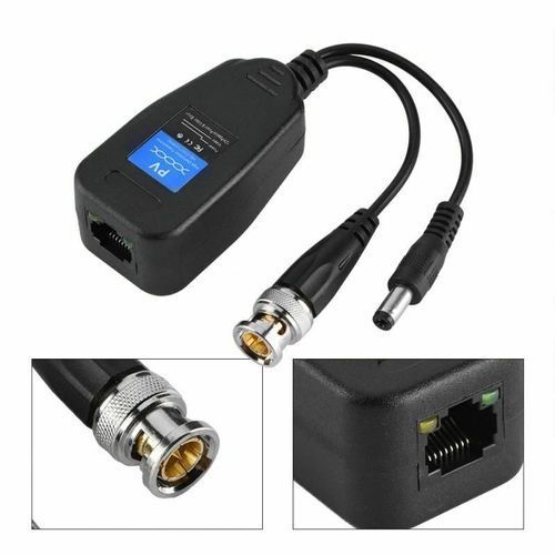 Dc-8mhz Passive CCTV Coax Bnc Video Power Balun To Rj45